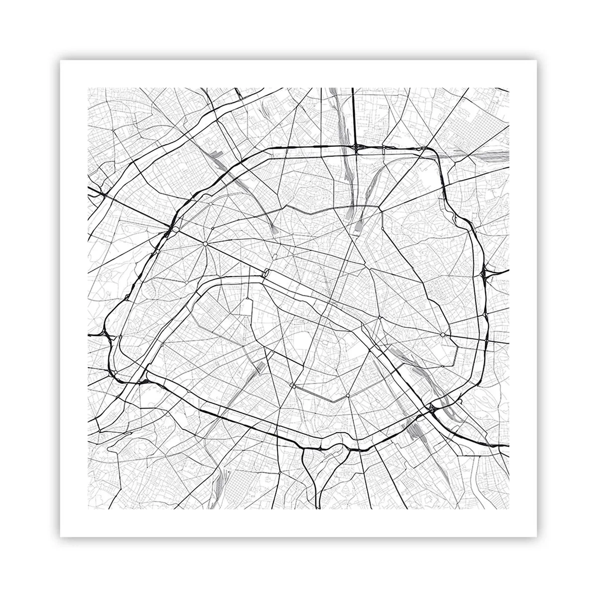 Plakat - Kwiat Paryża - 60x60 cm