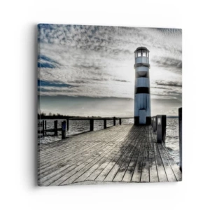 Obraz na płótnie - Żeglarze, czekam na was - 40x40 cm