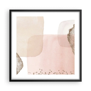 Plakat w czarnej ramie - Spojrzenie przez kolor - 50x50 cm