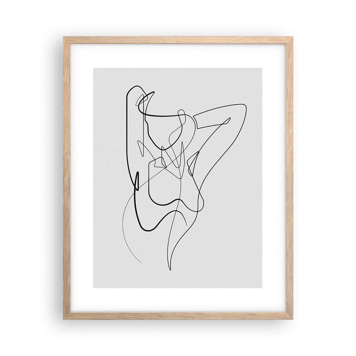 Plakat w ramie jasny dąb - Naprawdę, jaka jesteś... - 40x50 cm