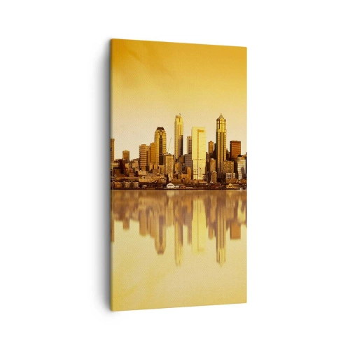 Obraz na płótnie - Cisza metropolii - 45x80 cm