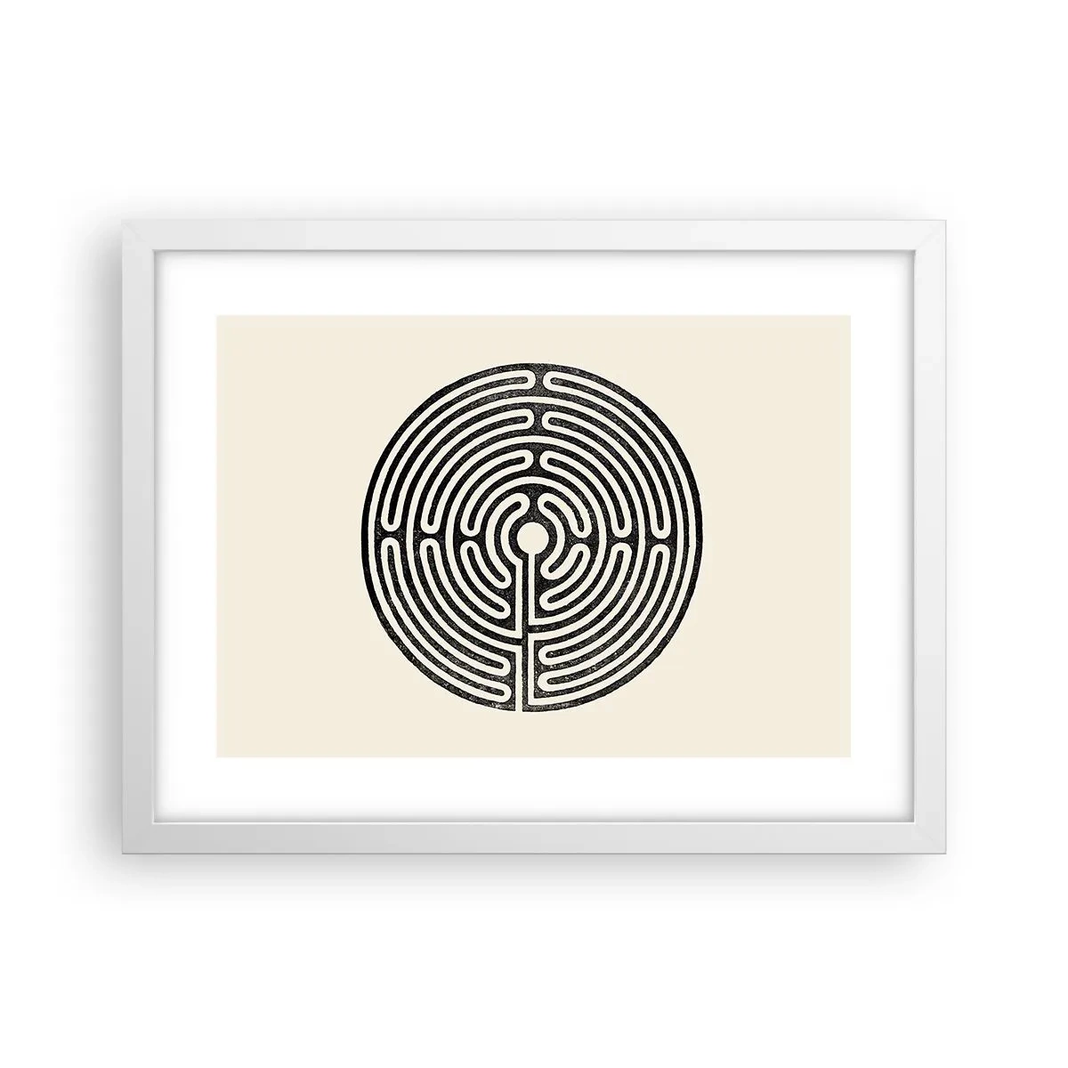 Plakat w białej ramie - Tajemniczy porządek - 40x30 cm