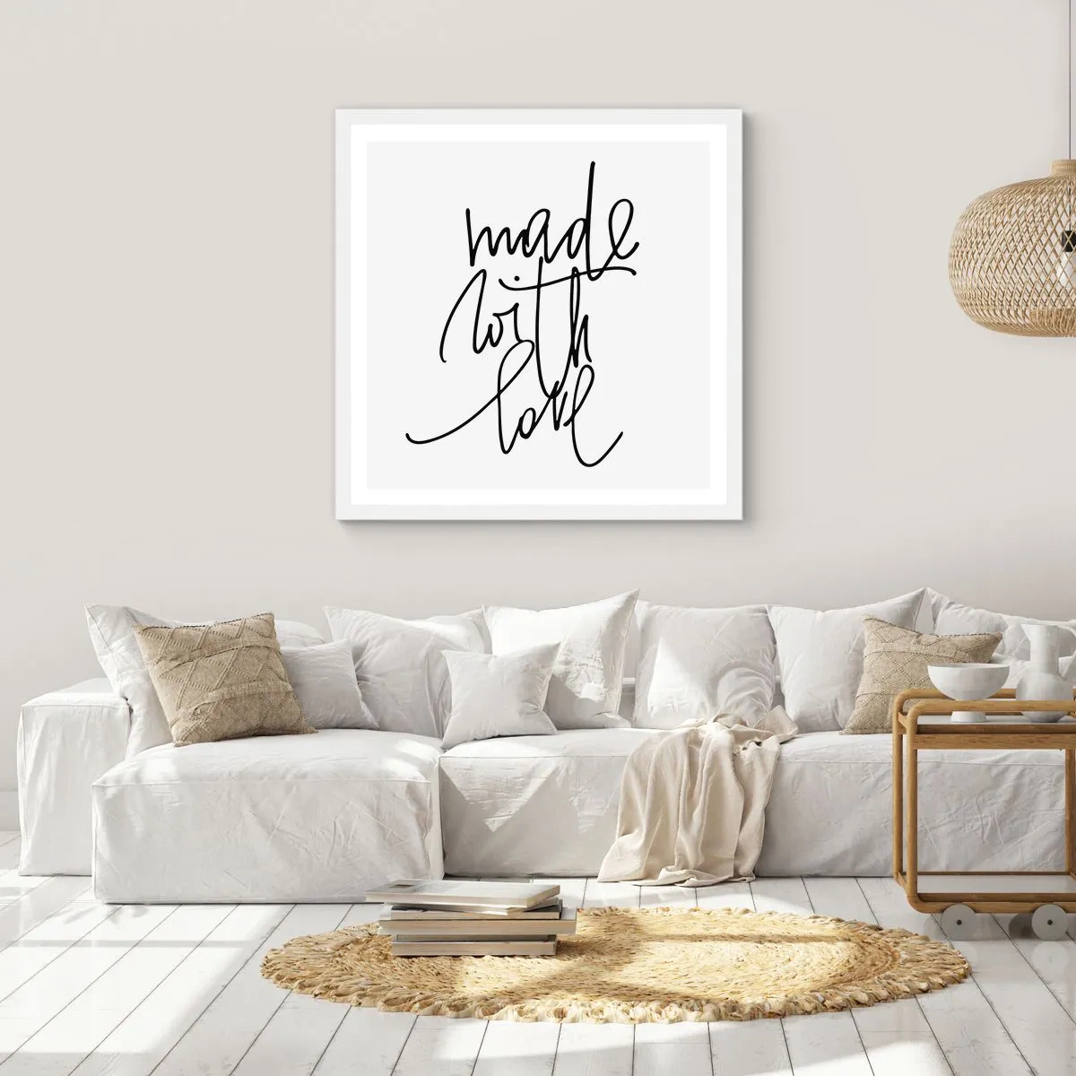 Plakat w białej ramie - Najlepsza marka - 30x30 cm