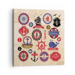 Obraz na płótnie - Żeglarskie braterstwo - 70x70 cm