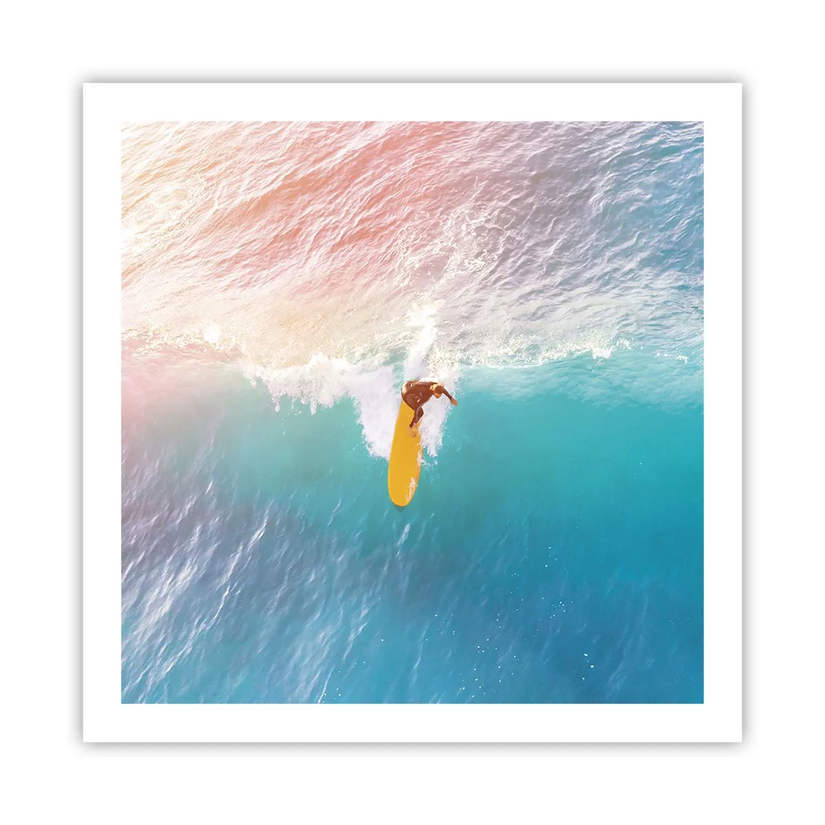 Plakat - Oceaniczny jeździec - 60x60 cm