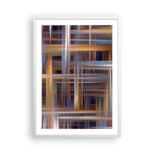 Plakat w białej ramie - Utkane ze światła - 50x70 cm