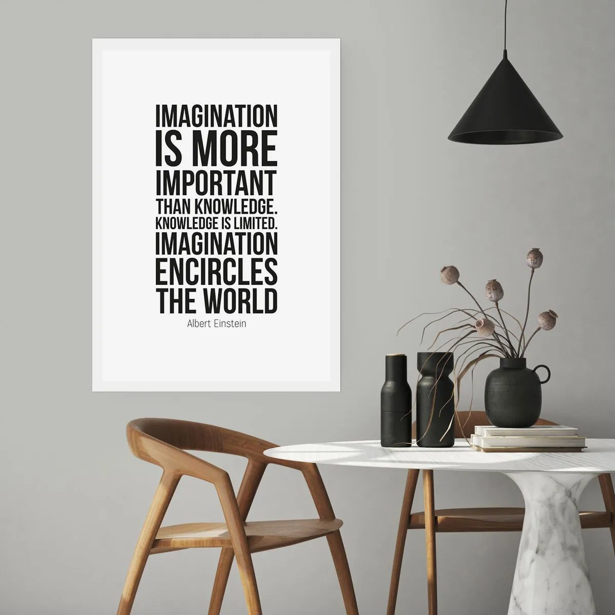 Plakat - Einstein o mocy wyobraźni - 40x50 cm