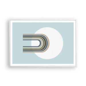 Plakat w białej ramie - Nieodparte przyciąganie - 100x70 cm