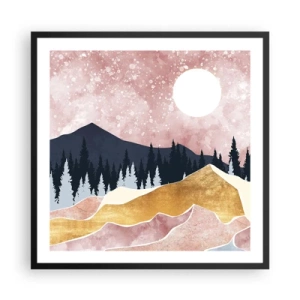 Plakat w czarnej ramie - Nocna straż - 60x60 cm