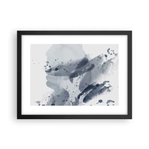 Plakat w czarnej ramie - Studium natury wody - 40x30 cm