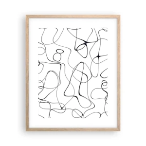 Plakat w ramie jasny dąb - Ścieżki życia, koleje losu - 40x50 cm