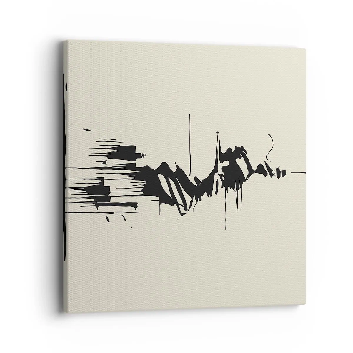 Obraz na płótnie - Abstrakcja pośpieszna - 40x40 cm