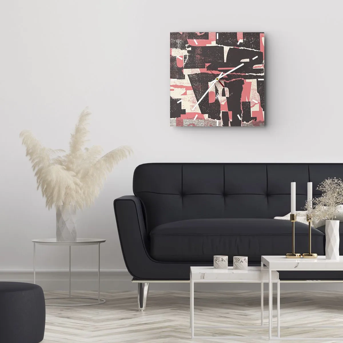 Zegar ścienny - Cały ten zgiełk - 40x40 cm