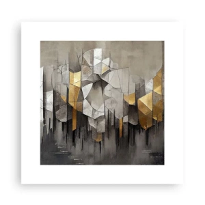 Plakat - Kompozycja z lodu i światła - 30x30 cm