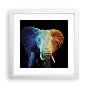 Plakat w białej ramie - Ekscentryk, nie dziwak - 30x30 cm