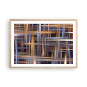 Plakat w ramie jasny dąb - Utkane ze światła - 70x50 cm