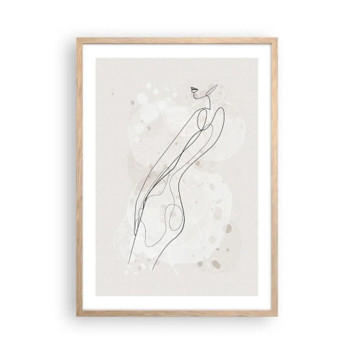 Plakat w ramie jasny dąb - Pobłądzić spojrzeniem - 50x70 cm