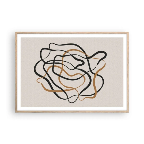 Plakat w ramie jasny dąb - Wszystko się pokręciło - 100x70 cm