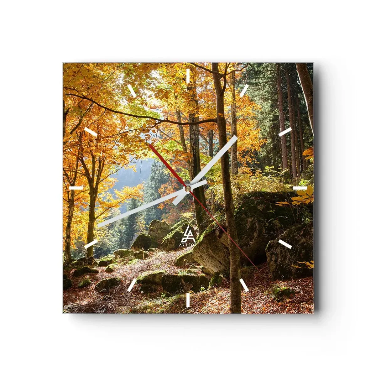 Zegar ścienny - Czas na odpoczynek - 40x40 cm