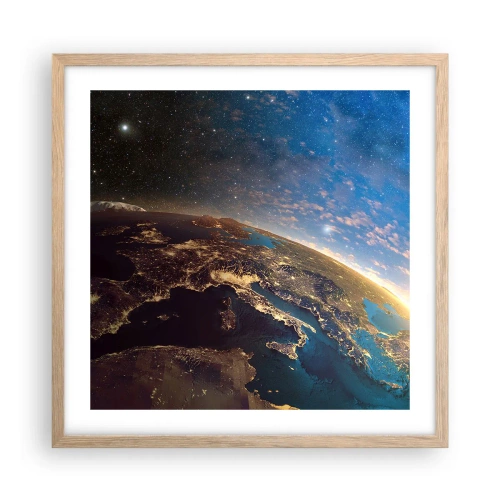 Plakat w ramie jasny dąb - Spójrzmy na siebie z dystansu - 50x50 cm