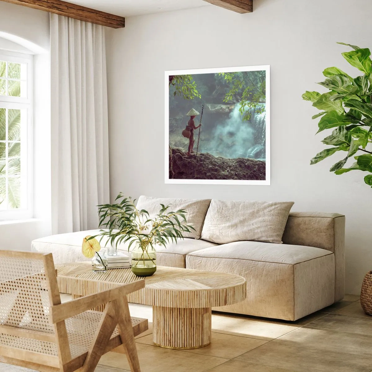 Plakat - Zaprzyjaźniony z naturą - 40x40 cm