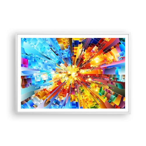 Plakat w białej ramie - In medias res - 100x70 cm