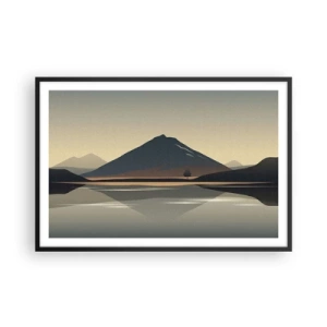 Plakat w czarnej ramie - Lustrzane odbicie - 91x61 cm