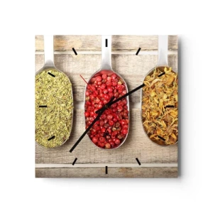 Zegar ścienny - Kuchenna magia - 40x40 cm