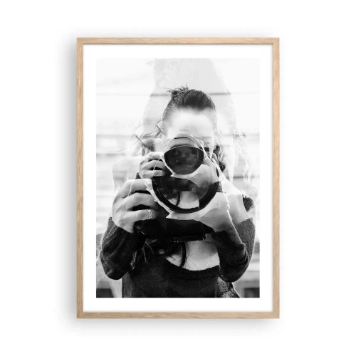 Plakat w ramie jasny dąb - Twórca i tworzywo - 50x70 cm