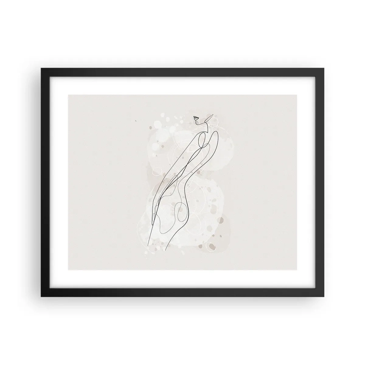 Plakat w czarnej ramie - Pobłądzić spojrzeniem - 50x40 cm