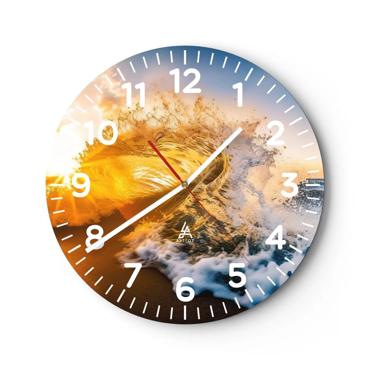 Zegar ścienny - Zabawa na piasku - 40x40 cm