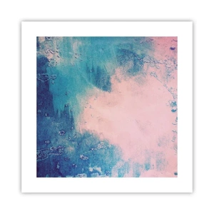 Plakat - Błękitne objęcia - 40x40 cm