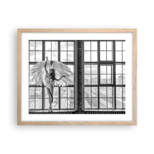 Plakat w ramie jasny dąb - Miasto aniołów? - 50x40 cm