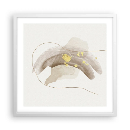 Plakat w białej ramie - Napotkane w przestrzeni - 50x50 cm