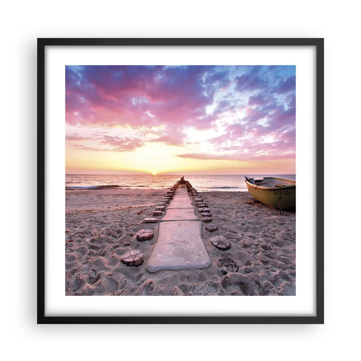 Plakat w czarnej ramie - Chwila głębokiego przeżycia - 50x50 cm