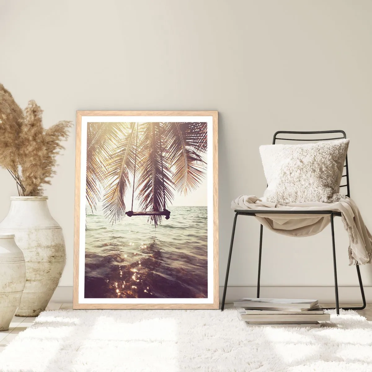 Plakat w ramie jasny dąb - Można bujać w obłokach do woli - 70x100 cm