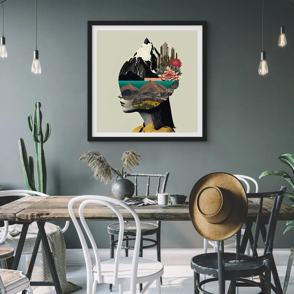Plakat w czarnej ramie - Kobieta – zawsze tajemnica - 50x50 cm