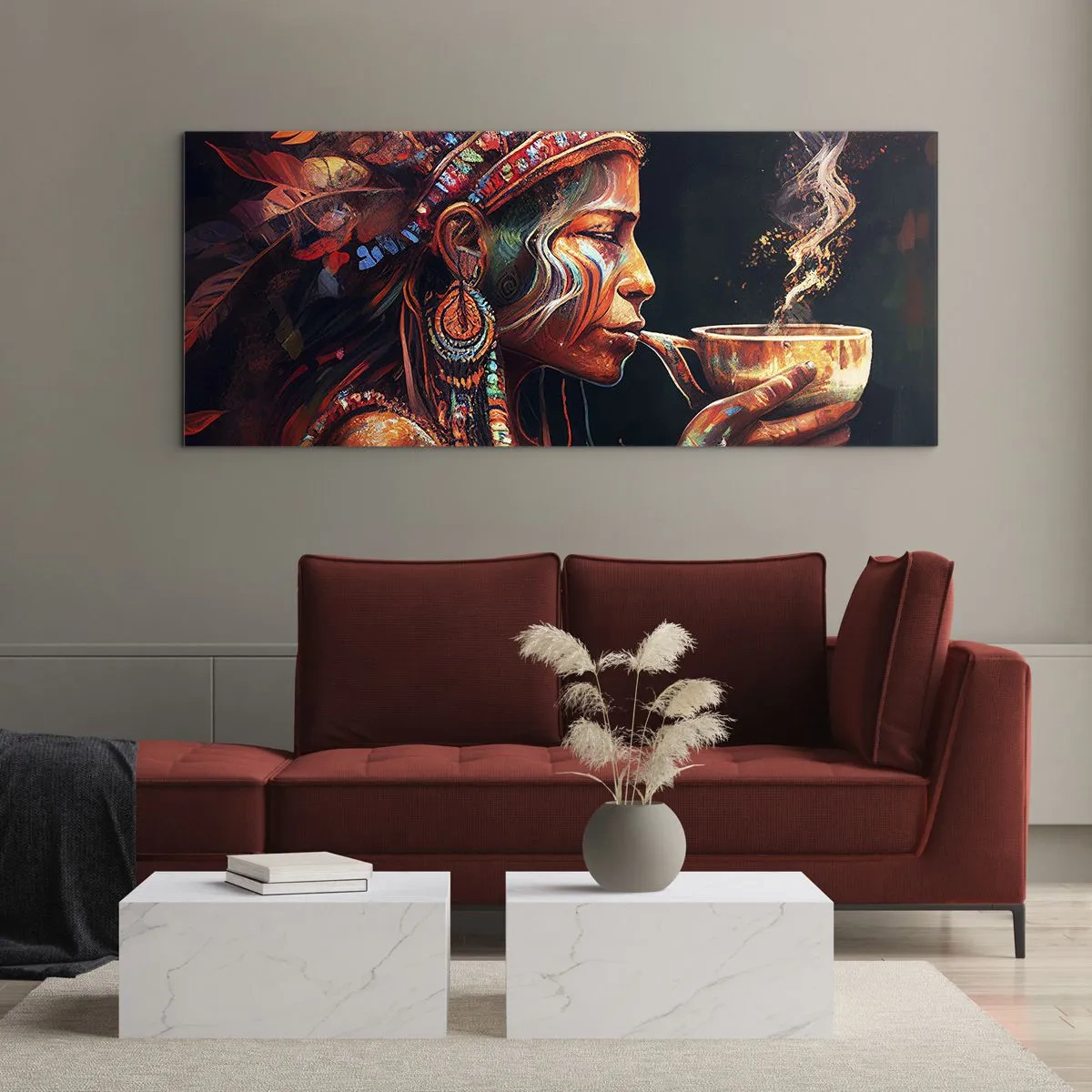 Obraz na szkle - Magiczny rytuał - 90x30 cm