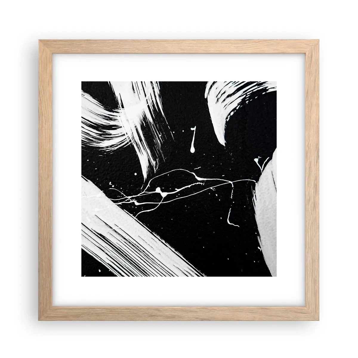 Plakat w ramie jasny dąb - Przełamać mrok - 30x30 cm