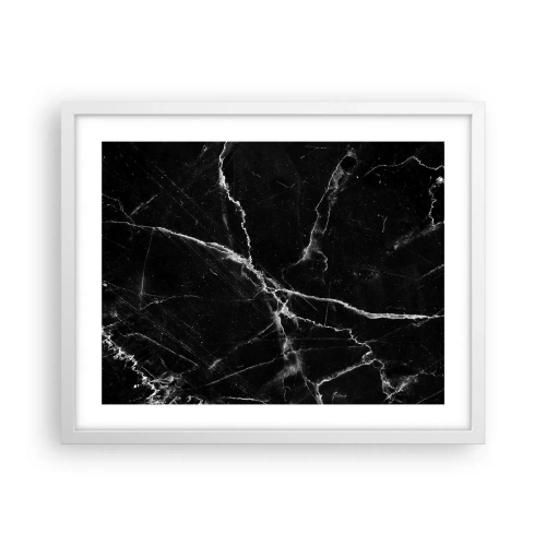 Plakat w białej ramie - Sekretne życie kamienia - 50x40 cm