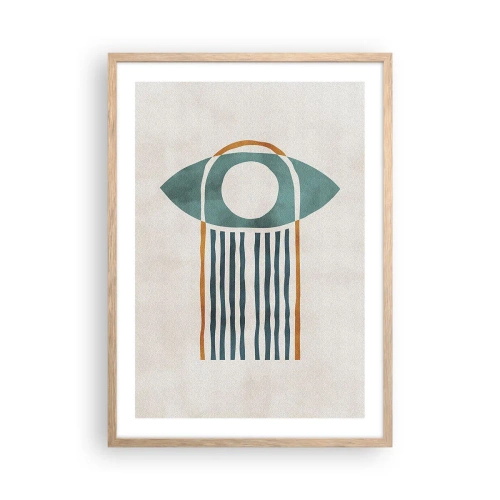 Plakat w ramie jasny dąb - Znaki i rytuały - 50x70 cm