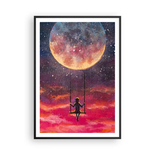 Plakat w czarnej ramie - Bujać w obłokach - 70x100 cm