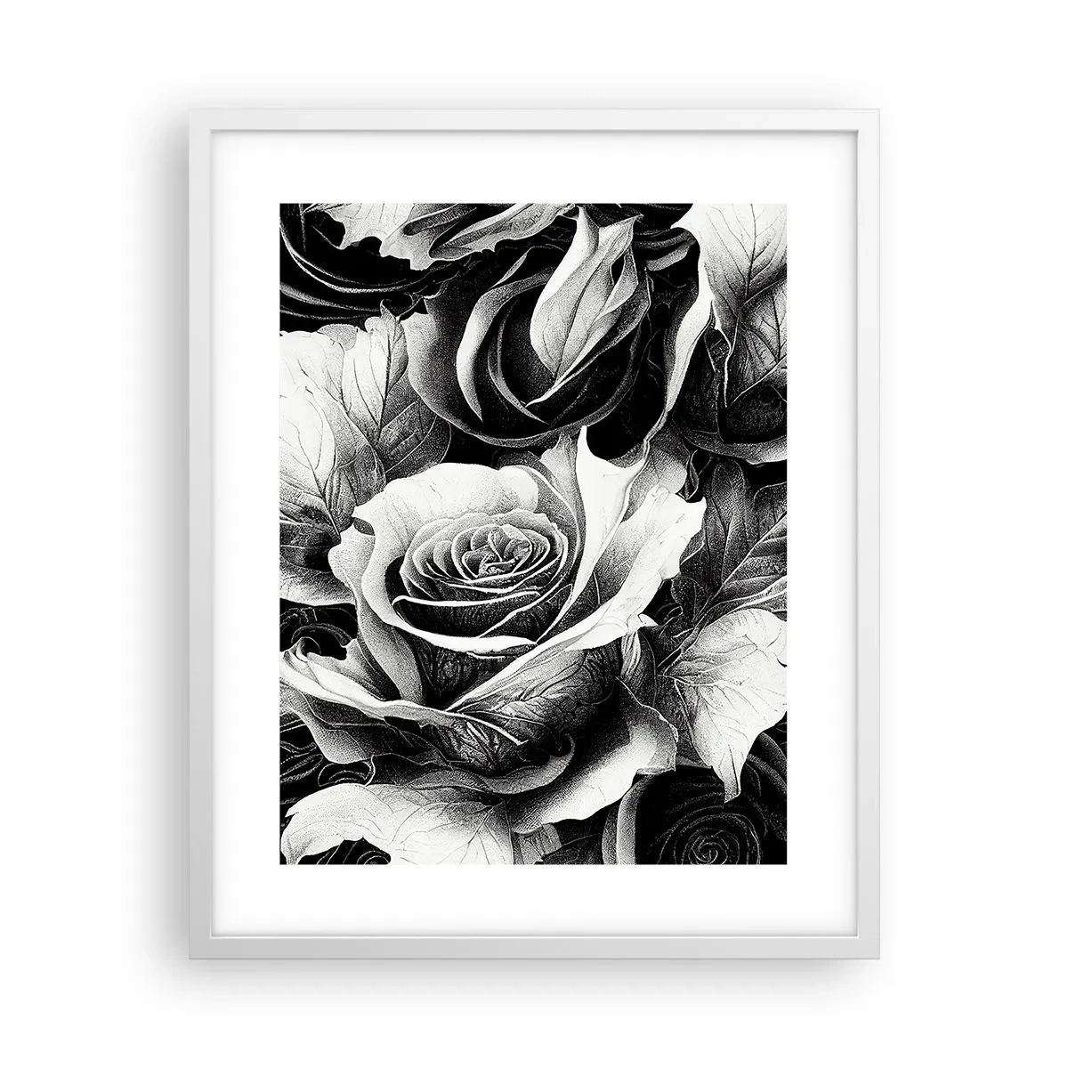 Plakat w białej ramie - Zawsze królowa - 40x50 cm