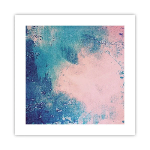 Plakat - Błękitne objęcia - 40x40 cm