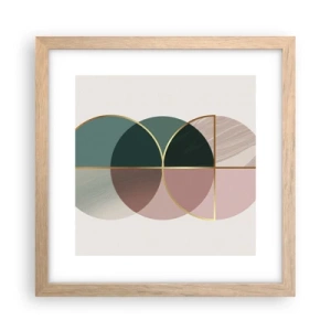 Plakat w ramie jasny dąb - Koło za kołem… - 30x30 cm