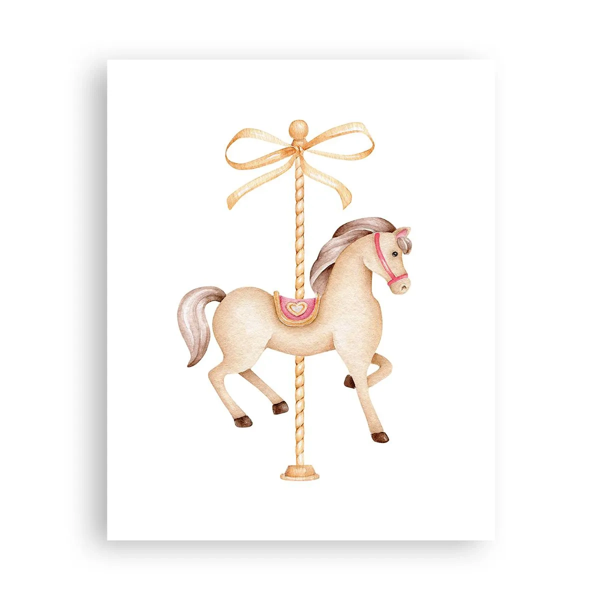 Plakat - Wdzięcznym kłusem - 40x50 cm