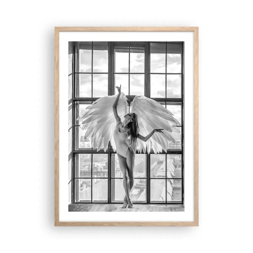Plakat w ramie jasny dąb - Miasto aniołów? - 50x70 cm