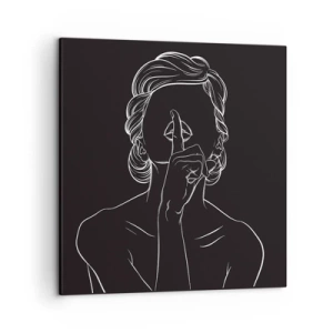 Obraz na płótnie - Piękno rozkwita w ciszy - 50x50 cm