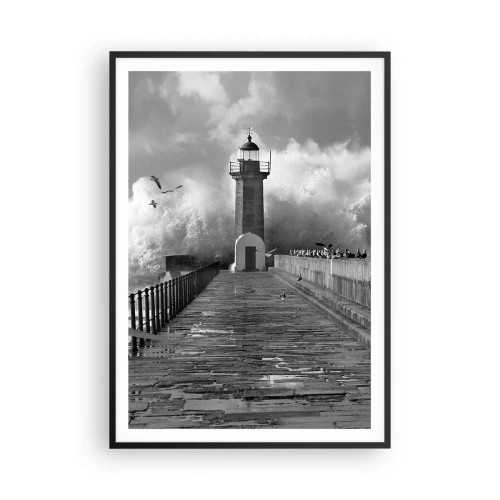 Plakat w czarnej ramie - Nieustraszona  - 70x100 cm