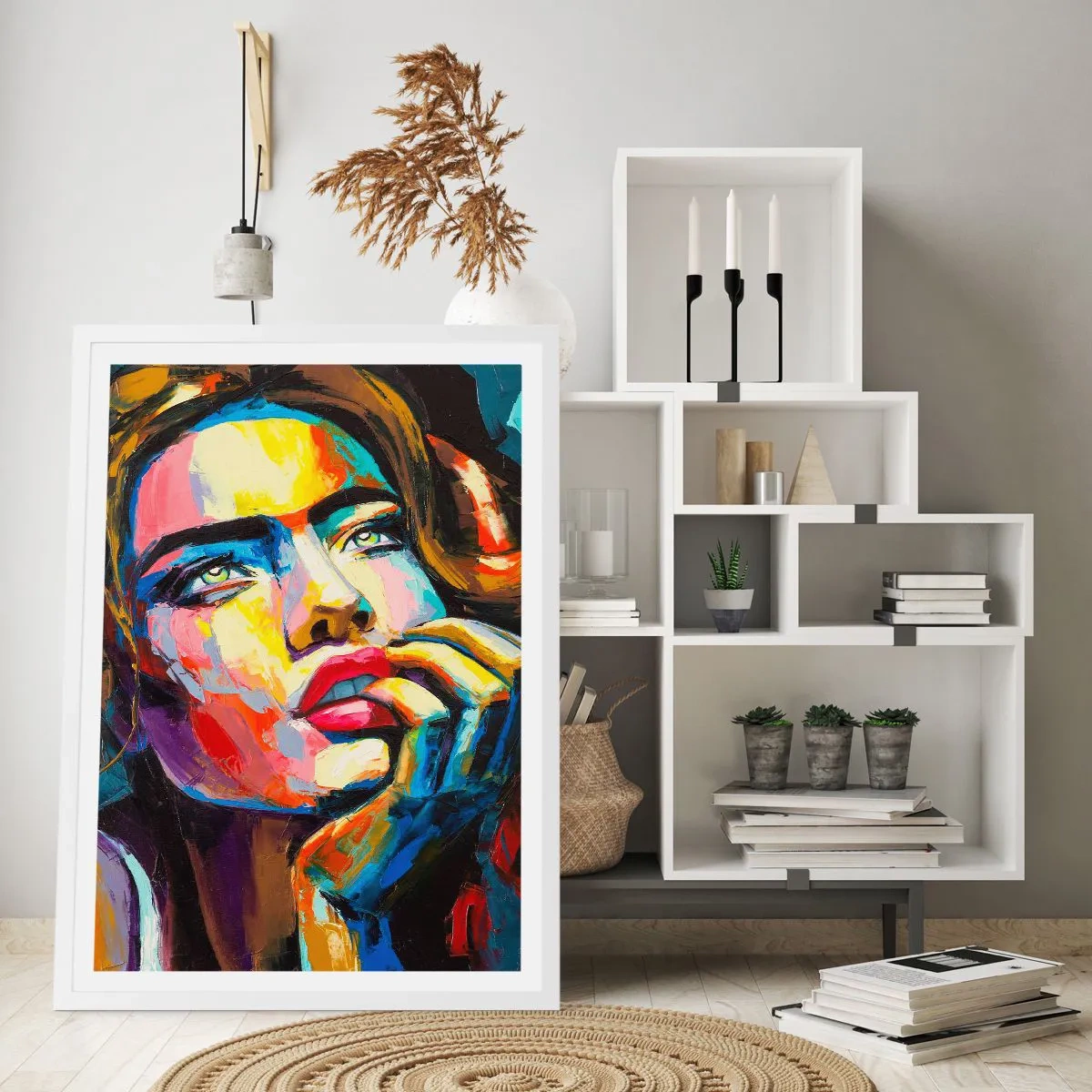 Plakat w białej ramie - Marzenia jak ptaki szybują po niebie - 40x50 cm